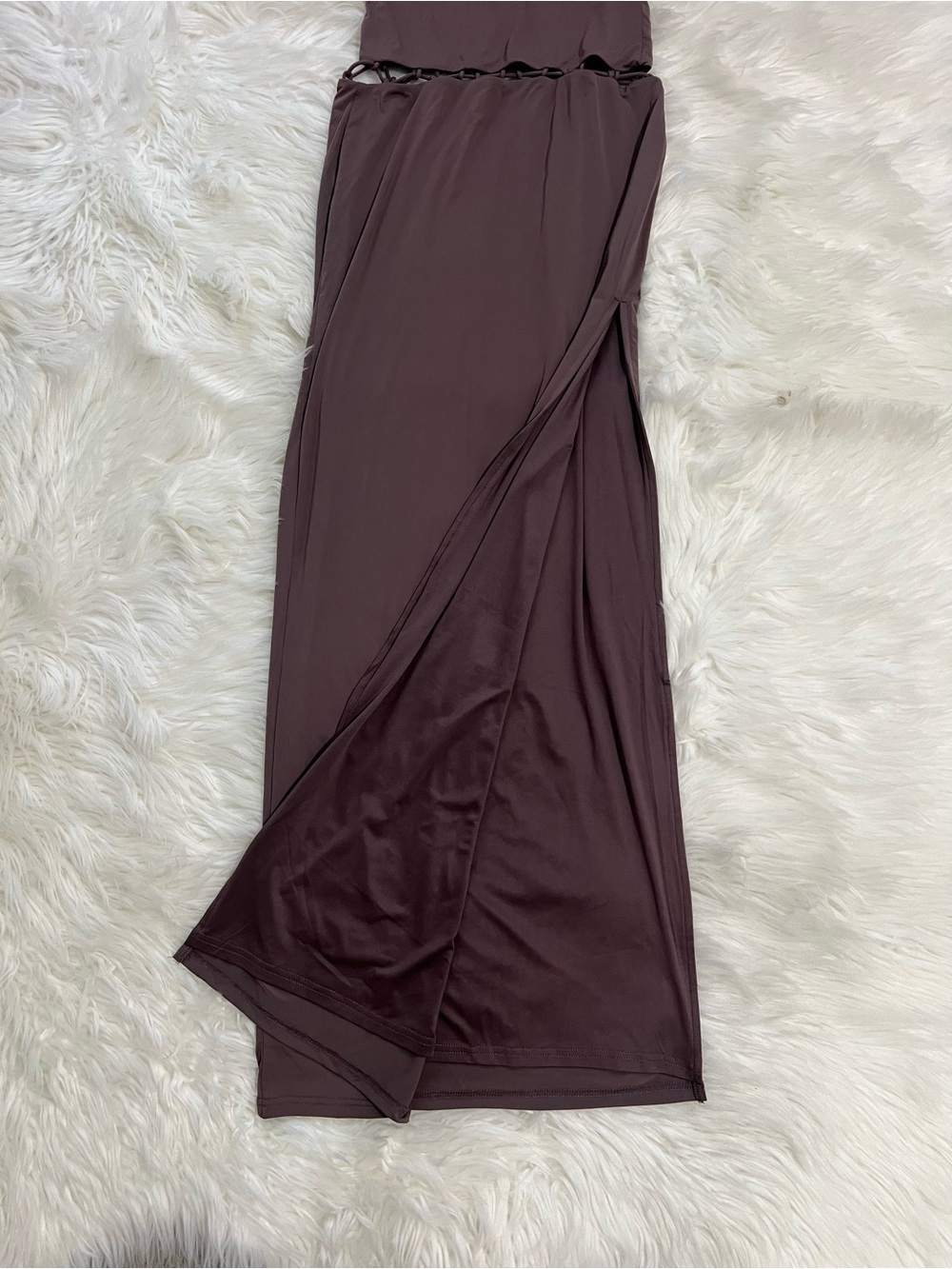 White Fox Boutique Spaghetti-Strap Maxi Dress in Color Pewter - Picture 7 of 8